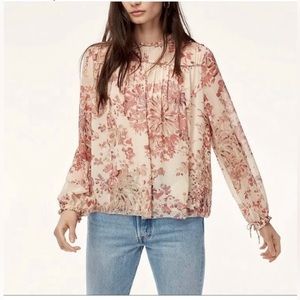 Wilfred floral light weight peasant blouse